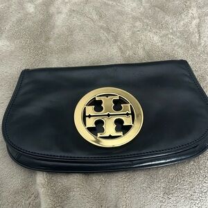 Tory Burch clutch. Black with gold. NO STRAP INCLUDED